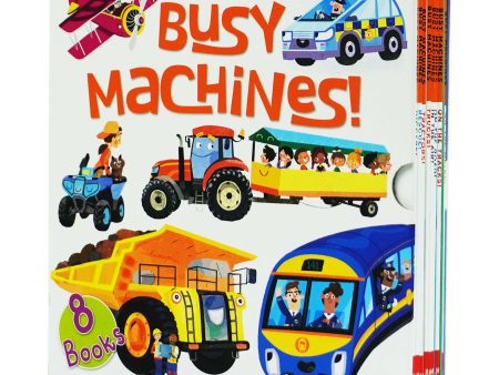 Busy Machines by Miles Kelly 8 Books Collection Box Set - Ages 3+ - Paperback For Sale