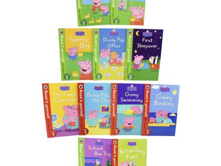 Early Learning Peppa Pig Read it yourself with Ladybird 11 Books Level 1& 2 - Ages 5-7 - Paperback Online Sale