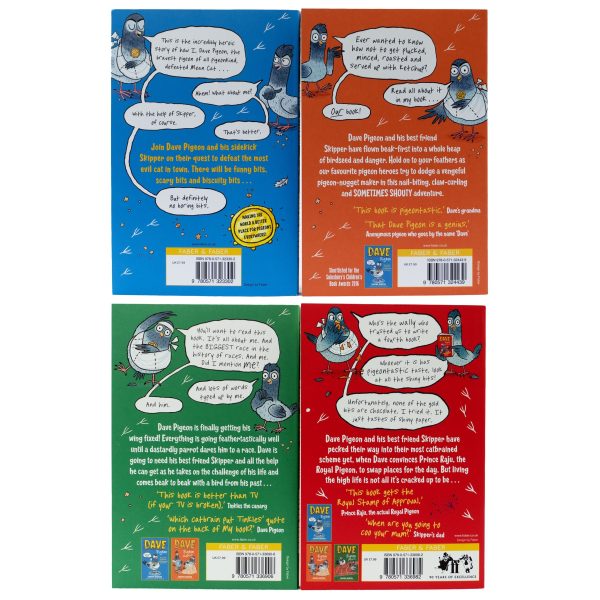 Dave Pigeon Series by Swapna Haddow 4 Books Collection Set - Ages 5-9 - Paperback Hot on Sale