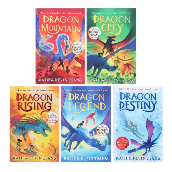 Dragon Realm Series By Katie & Kevin Tsang 5 Books Collection Set - Ages 7+ - Paperback Hot on Sale