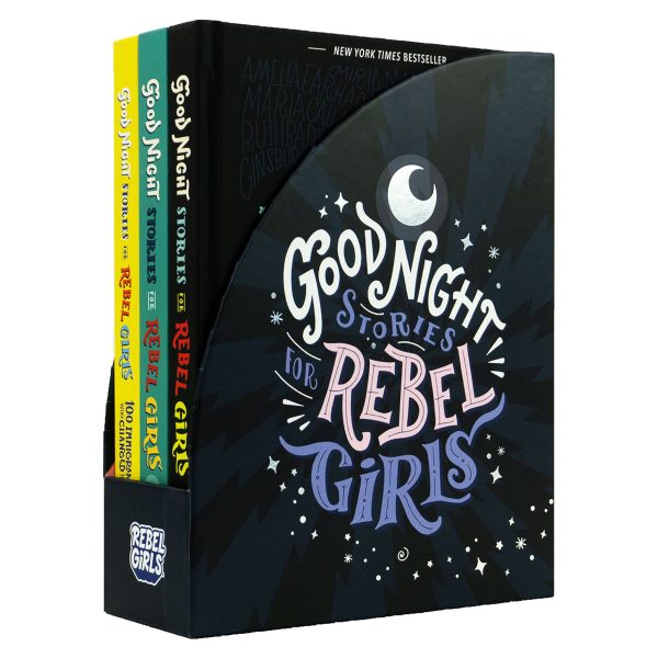 Good Night Stories for Rebel Girls 3 Books Collection Set - Ages 8-13 - Hardback For Discount