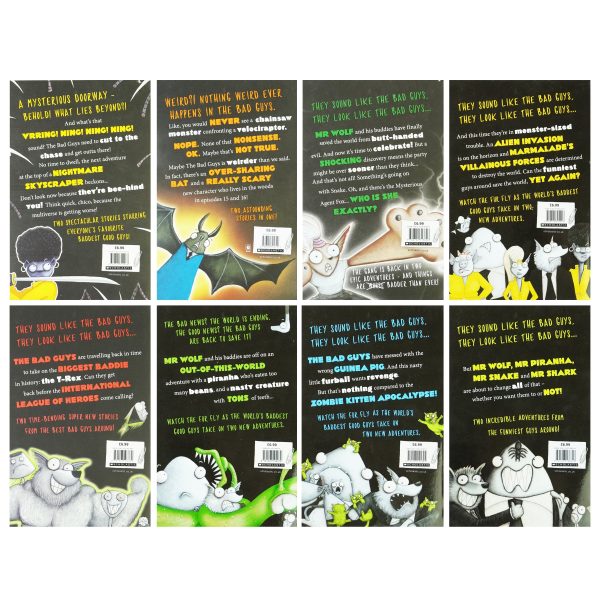 The Bad Guys Episodes 1-16 by Aaron Blabey 8 Books Collection Set - Ages 7-9 - Paperback Online