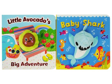 Baby Shark Little Avocado’s Big Adventure (Pack of 2 Finger Puppet Books) - Ages 1-4 - Board Book Fashion