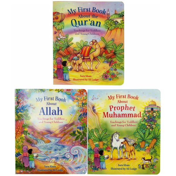 My First Books About Islam by Sara Khan 3 Books Collection Set - Ages 3+ - Board Book For Sale