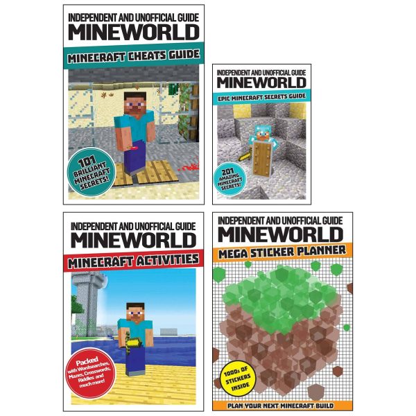 Independent And Unofficial Guide Mineworld Minecraft Activities 4 Books By Dennis Publishing - Ages 5-7 - Paperback Sale