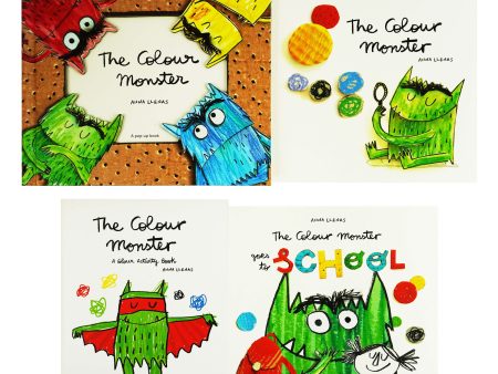 The Colour Monster by Anna Llenas: 4 Books Collection Set - Ages 2-4 - Paperback Hardback Discount