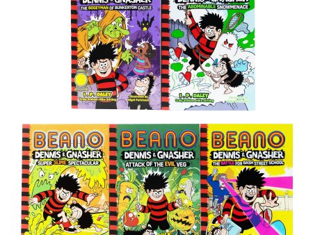 Beano Dennis & Gnasher by I. P. Daley 5 Books Collection Set  - Ages 7-10 - Paperback Discount