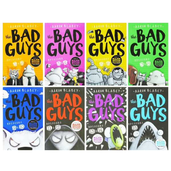 The Bad Guys Episodes 1-16 by Aaron Blabey 8 Books Collection Set - Ages 7-9 - Paperback Online