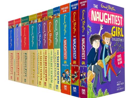 Enid Blyton Famous Five, Secret Seven & Naughtiest Girl Collection 11 Books Set - Ages 6+ - Paperback Supply