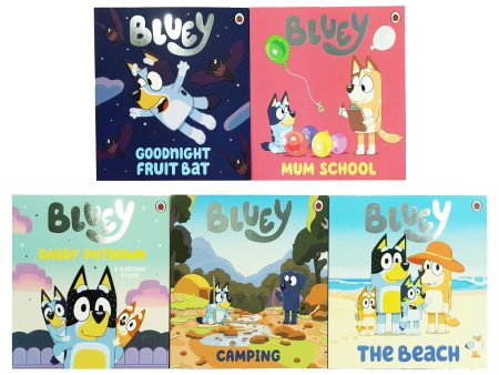 Bluey 5 Picture Books Collection Set - Ages 3-7 - Paperback Cheap