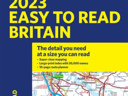 2023 Philip s Easy to Read Road Atlas Britain: (A4 Paperback) Sale