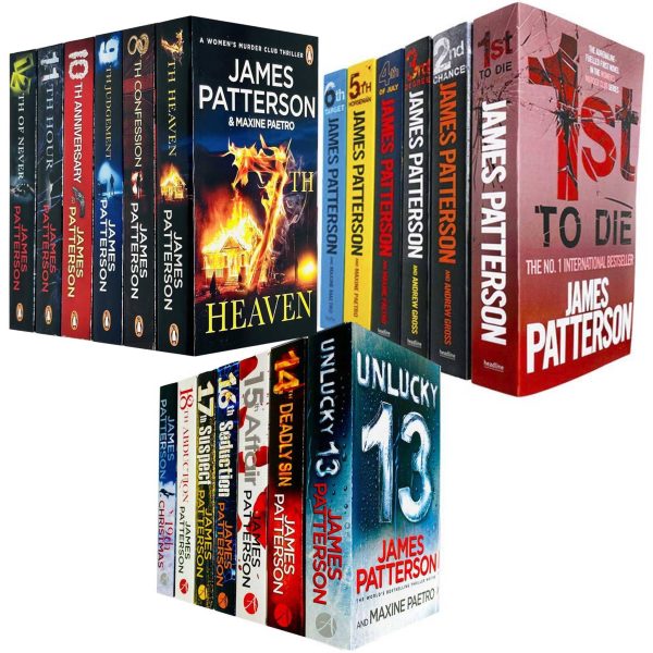 Women s Murder Club by James Patterson: Books 1-19 Collection Set - Fiction - Paperback Cheap